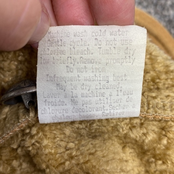 Vintage Country Clothing Co Cheyanne Collection Sherpa Lined Vest Medium Brown - Picture 5 of 8